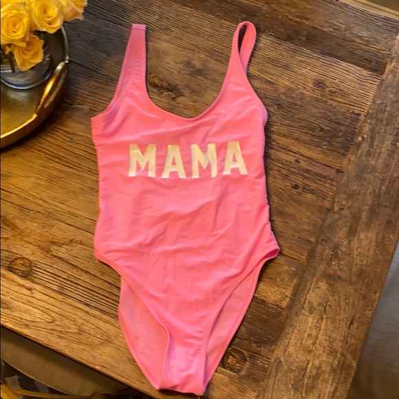 Other - “MAMA” swimsuit, size small, worn once no flaws